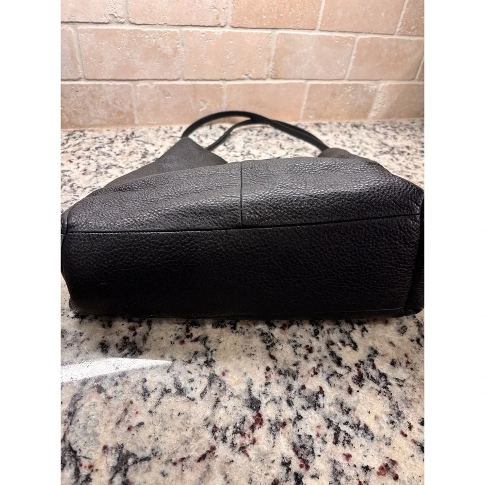 Coach Madison Phoebe Black Pebbled Leather 3 Compartment Hobo Shoulder‎ Bag EUC